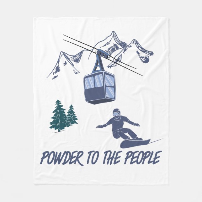 Couverture Polaire Puissance du snowboard pour le peuple Station de s (Devant)