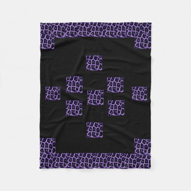 COUVERTURE POLAIRE PURBE GIRAFFE IMPRIMER FLEECE BLANKET (Devant)