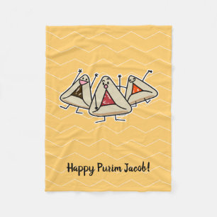 Couverture Polaire Purim hamantaschen la pâtisserie Sameach Oznei