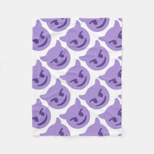Couverture Polaire Purple Devil Emoji
