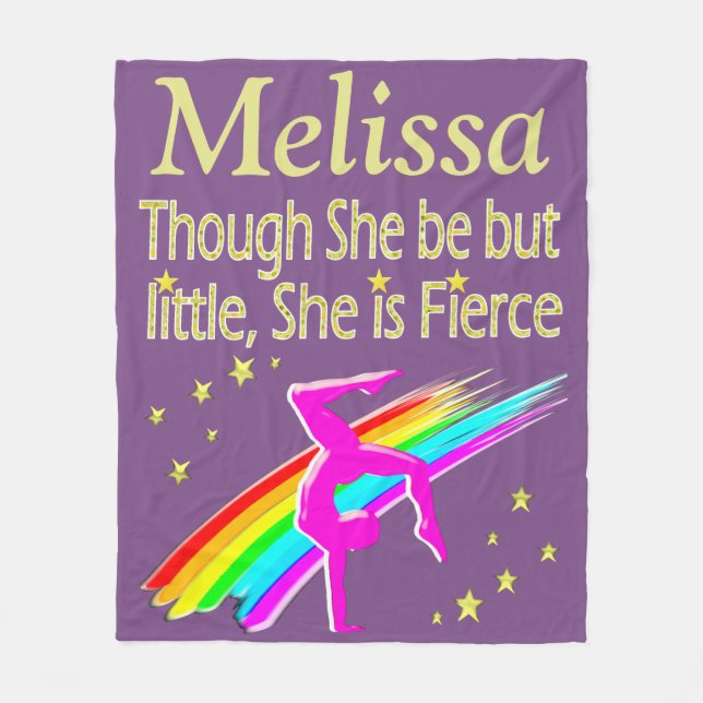 COUVERTURE POLAIRE PURPLE FIERCE GYMNAST PERSONNALISÉ BLANKET (Devant)