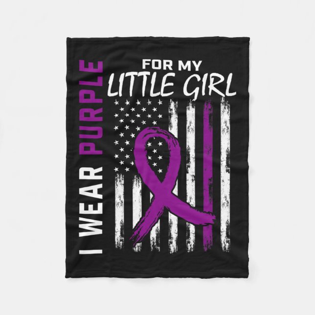 Couverture Polaire Purple Petite Fille Fille Epilepsie Conscience Ame (Devant)