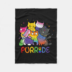 Couverture Polaire Purride Cat Pride Ally Lgbt Arc-en-ciel Amoureux d