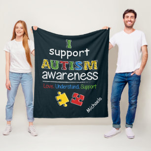 Couverture Polaire Puzzles de Sensibilisations sur l'autisme de prise