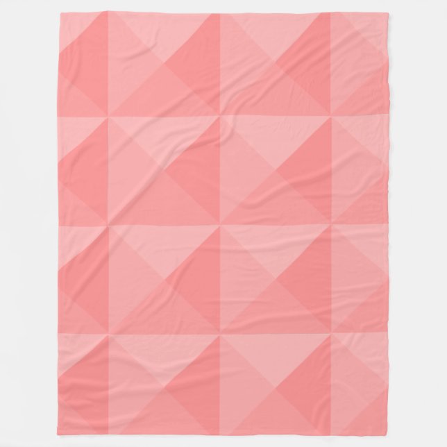 Couverture Polaire Pyramides saumons (Devant)