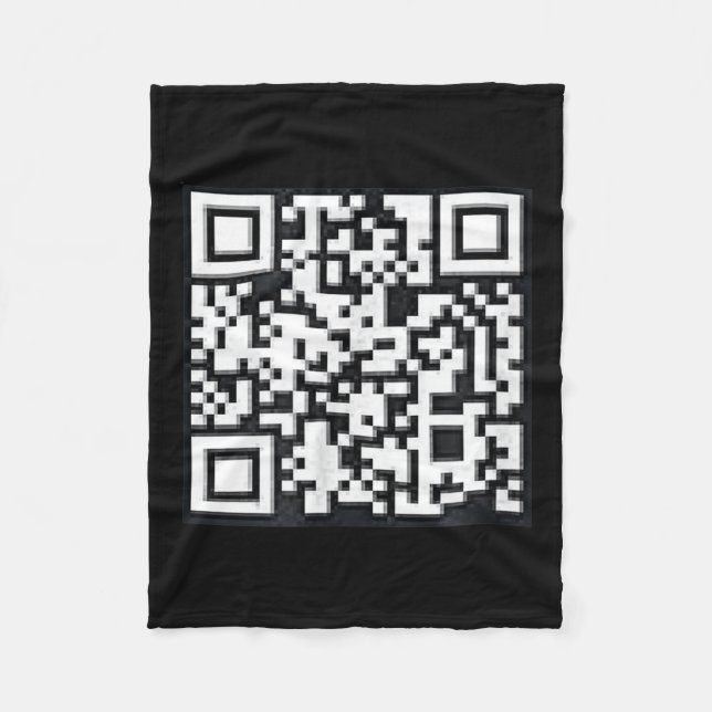 Couverture Polaire Qr Trump Président Trump Dance Code Funny Uni (Devant)