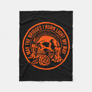 Couverture Polaire Que les ponts brûlent pour éclairer mon chemin Crâ