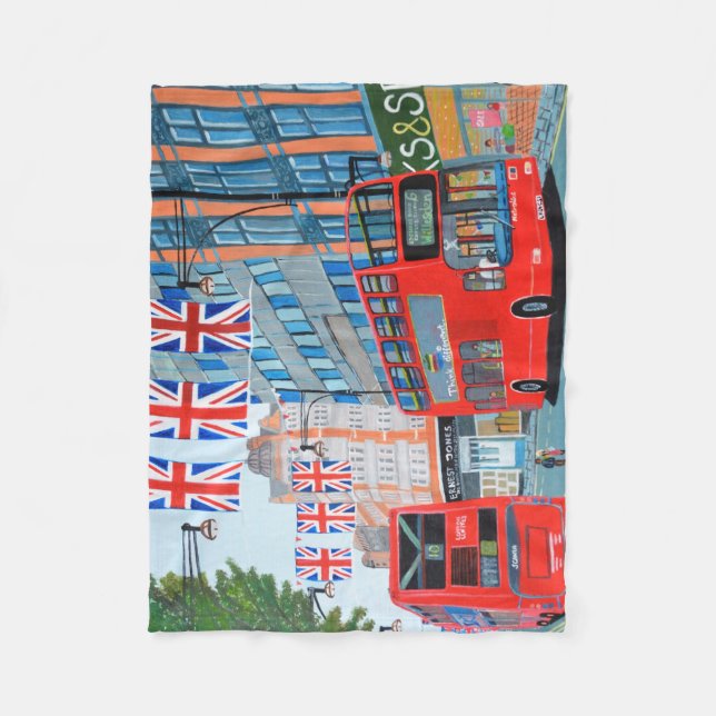 Couverture Polaire Queen's Jubilee London Fleece Blanket (Devant)