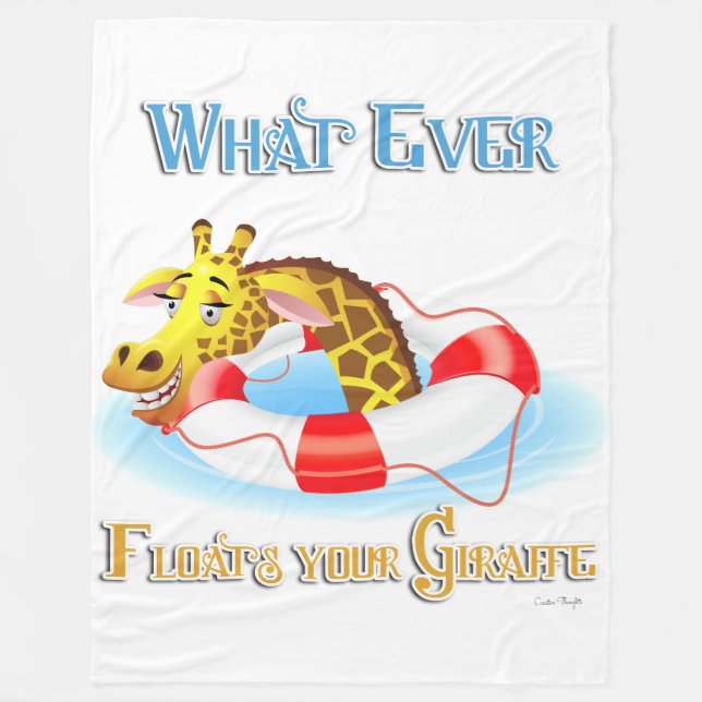 Couverture Polaire Quoi que Flotte votre Giraffe 2 (Devant)