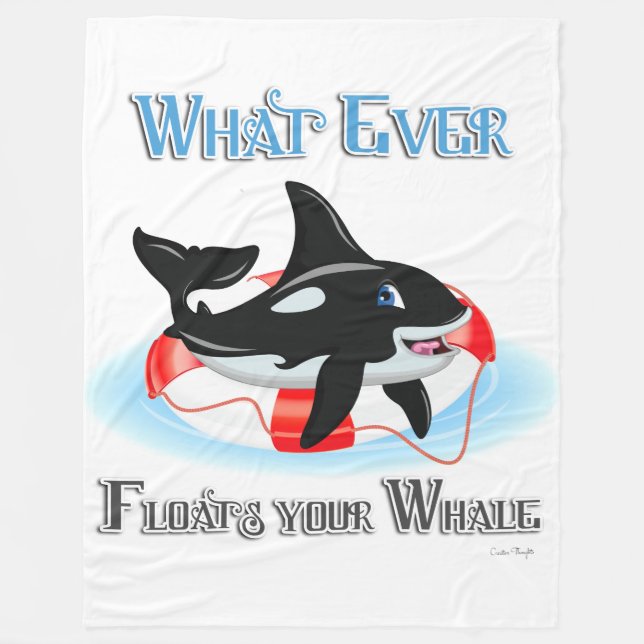 Couverture Polaire Quoi qu'il flotte votre baleine 2 (Devant)