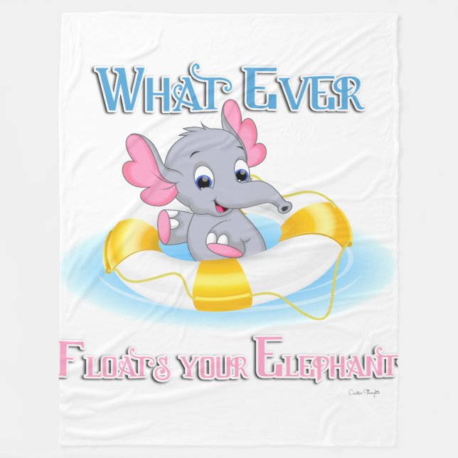 Couverture Polaire Quoi qu'il flotte votre éléphant 3 (Devant)