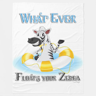 Couverture Polaire Quoi qu'il flotte votre Zebra