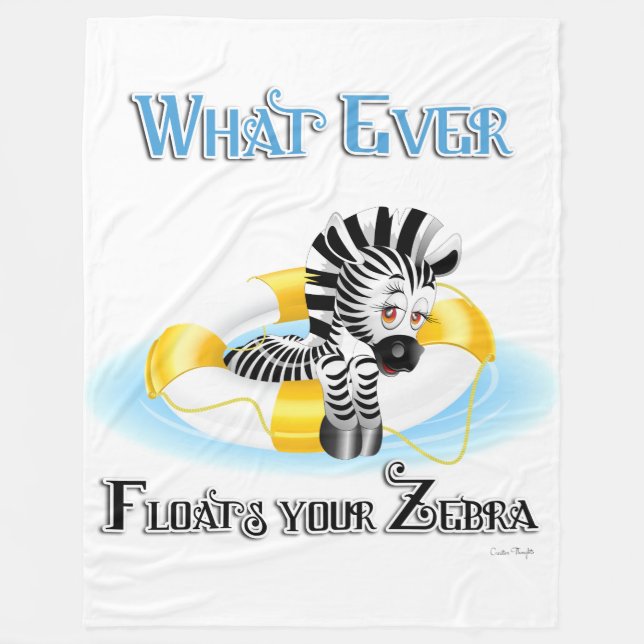 Couverture Polaire Quoi qu'il flotte votre Zebra 3 (Devant)