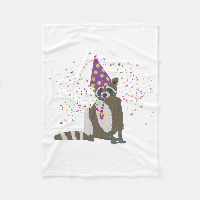 Couverture Polaire Raccoon - Animaux ayant une fête (Devant)
