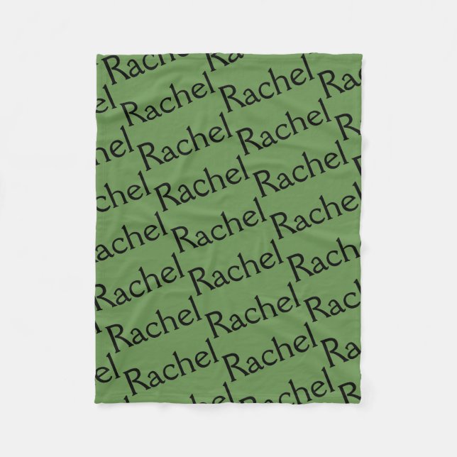 Couverture Polaire Rachel de noir orphelin, tapotement de répétition (Devant)