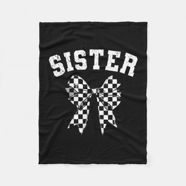 Couverture Polaire Racing Sister Of The First Birthday Boy Race Car F (Devant)