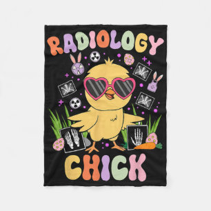 Couverture Polaire Radiologie du jour de Pâques Poulet Technicien Rad