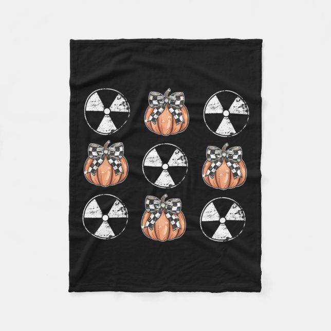 Couverture Polaire Radiology Pumpkin Coquette Fall Autumn Xray Tech H (Devant)