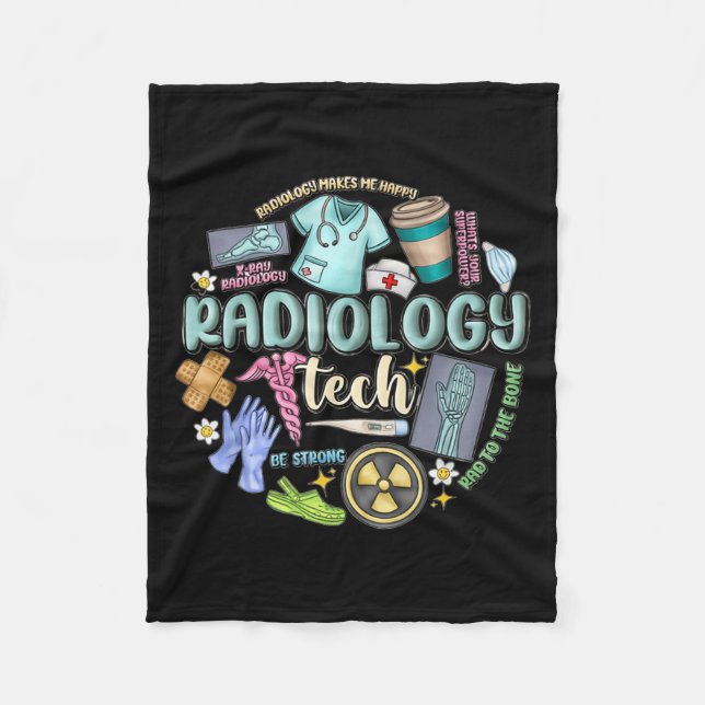 Couverture Polaire Radiology Technician Christmas Rad Tech X-ray Tech (Devant)
