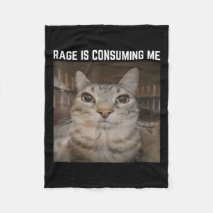 Couverture Polaire Rage Me Confère Mème Mat Mat Mème Curieusement Spé
