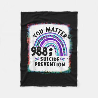 Couverture Polaire Rainbow You 988 Prévention du suicide Sensibilisat