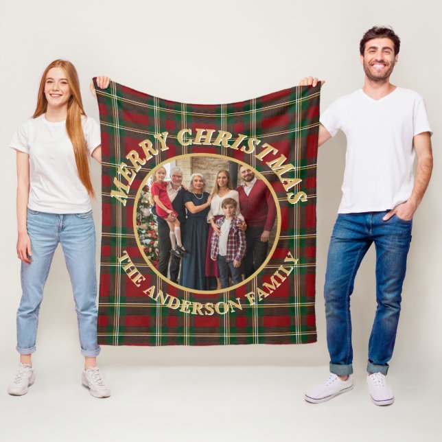 Couverture Polaire Ralph Lauren Tartan Plaid Family Photo Christmas (En situation)