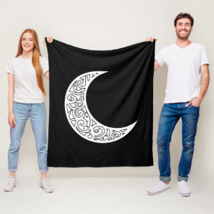 Couverture Polaire Ramadan Kareem Fleece Blanche
