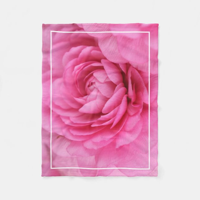 Couverture Polaire Ranunculus rose (Devant)