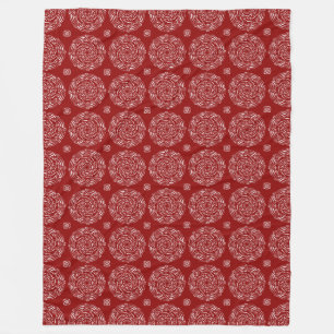 Couverture Polaire Raspberry Mandala