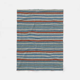 Couverture Polaire Rayure de toile nautique