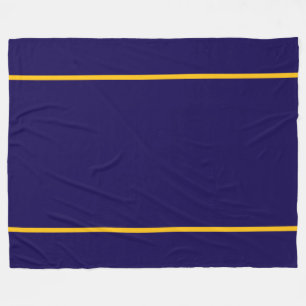 Couverture Polaire Rayures Jaune Orange Marine Sportives Raffinées