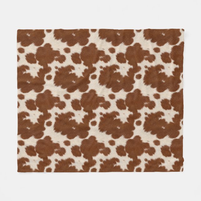 Couverture Polaire Realistic Calf Hide Pattern (Devant (Horizontal))