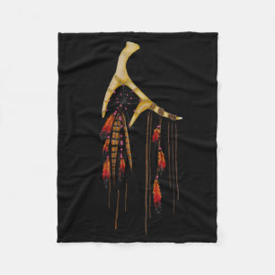 Couverture Polaire Receveur rêveur d'Antler de beaux cerfs communs d