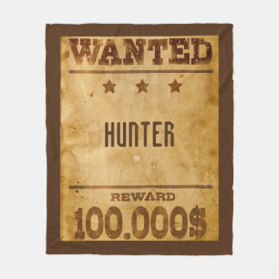 Couverture Polaire Recherché rustique 100000$ Personnalisé