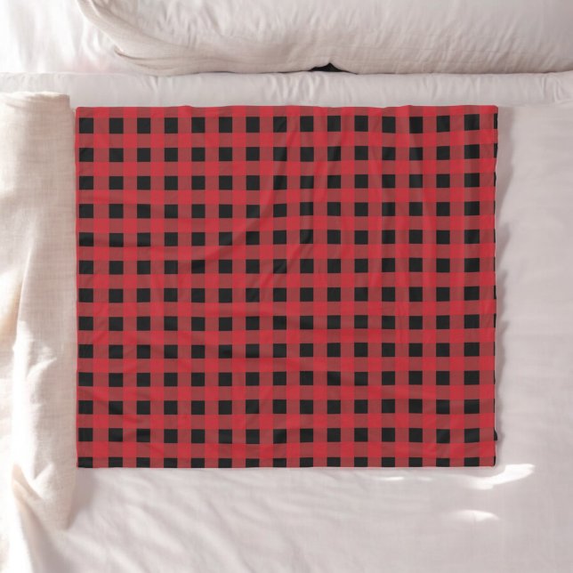 Couverture Polaire Red Buffalo Plaid Holiday (Créateur téléchargé)