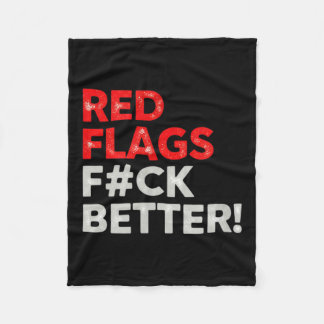 Couverture Polaire Red flags better valentine's day dating humor 