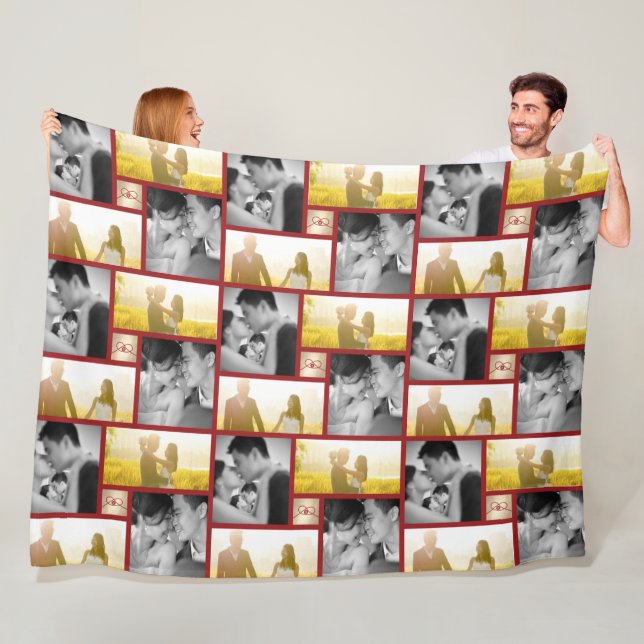 Couverture Polaire Red Knot Union Double Bonheur Mariage chinois (En situation)