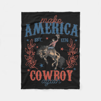 Couverture Polaire Refaire l'Amérique Cow-Boy Occidental à nouveau Ré