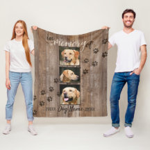 Regard du bois rustique commémoratif de chien fait