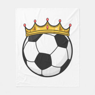 Couverture Polaire Reine de la couronne de football