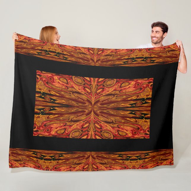 Couverture Polaire Reine des papillons 40 (En situation)