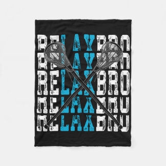 Couverture Polaire Relax Bro Funny Lacrosse Player Lax Lover Joke Tee