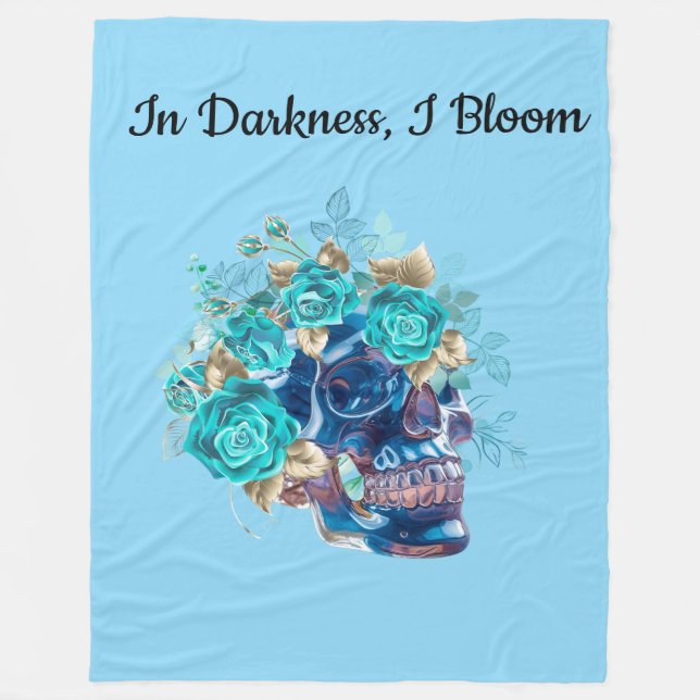 COUVERTURE POLAIRE REQUEM DE FLEUR BLEUE (Devant)
