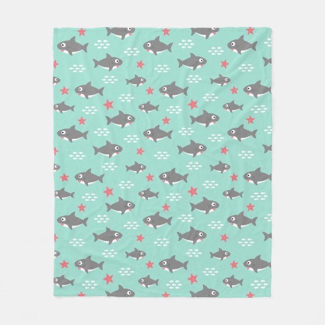 Couverture Polaire Requin (Devant)