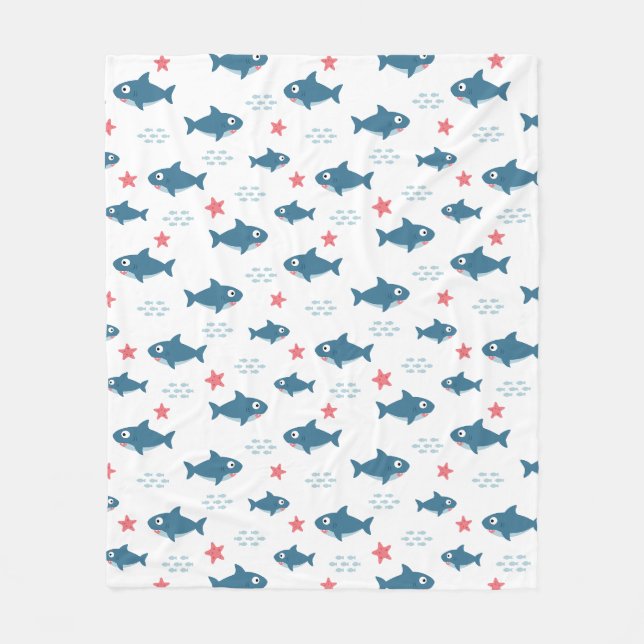 Couverture Polaire Requin (Devant)
