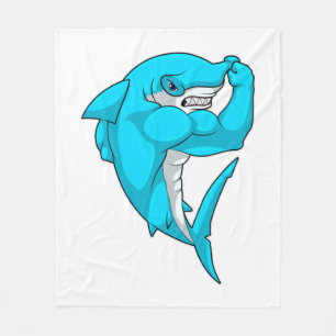 Couverture Polaire requin-marteau en tant que culturiste au Bodybuild