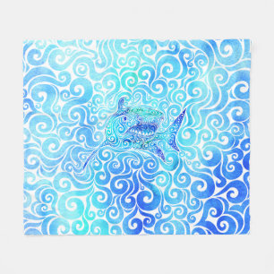 Couverture Polaire Requin tourbillonnant