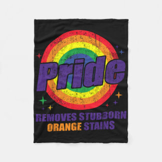 Couverture Polaire Résistez à Trump, enlevez les taches orange tenace