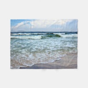 Couverture Polaire Ressacs bleus lumineux
