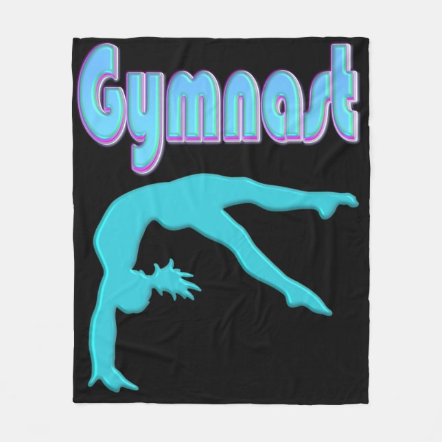 Couverture Polaire Ressort de gymnastique Départ Turquoise (Devant)